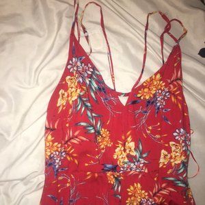 A springy floral jumpsuit